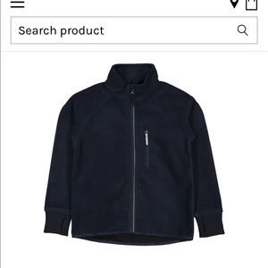 Polarn O Pyret Eco Wind Fleece Jacket - Navy 9-12 months